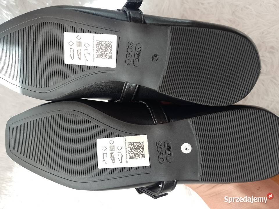 3738 ASOS Design Czarne baleriny wieczorowe z Balerinki Kraków