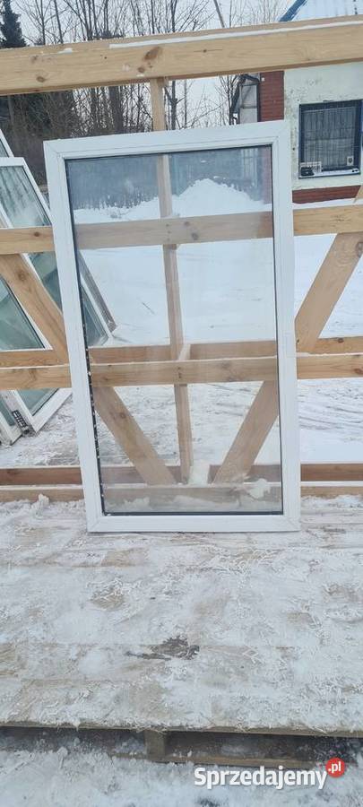 OKNA KacprzaK Witryna 77x133 FIX Używany PCV Siedlce