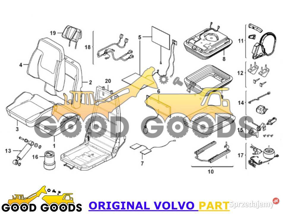 VOLVO FOTELA OPERATORA 17430526 86581 16348001