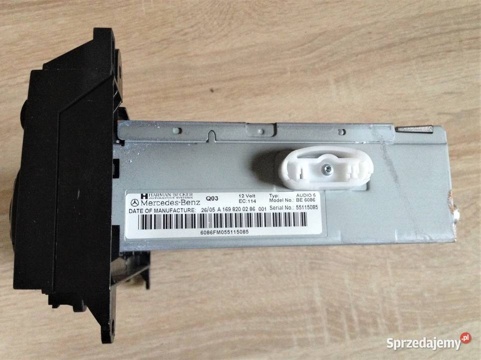 Radio Cd MercedesBenz A1698200286 BE6086 Harman Katowice