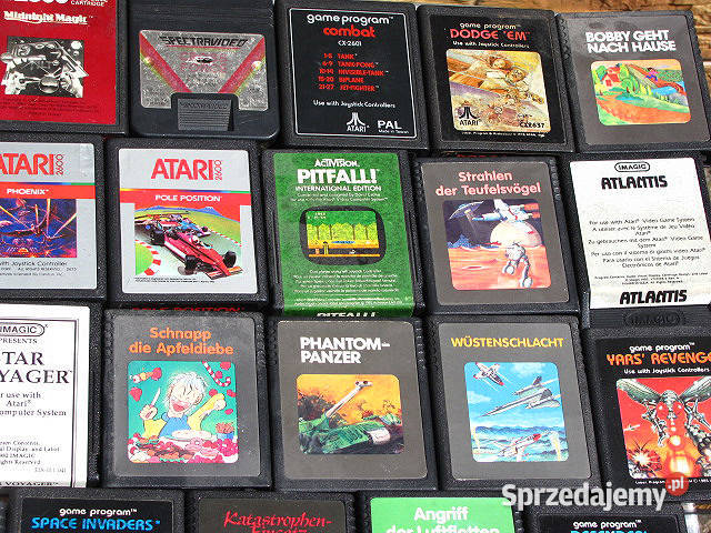 Kartridże z grami do konsoli Atari 2600 różne Pozostałe Łódź