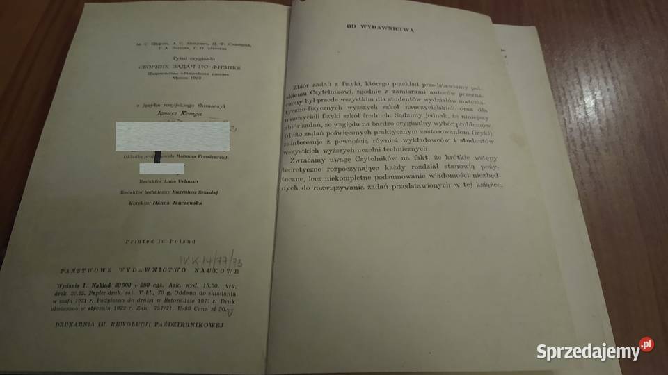 Zadania z fizyki pod red M S Cedrika twarda Gdańsk