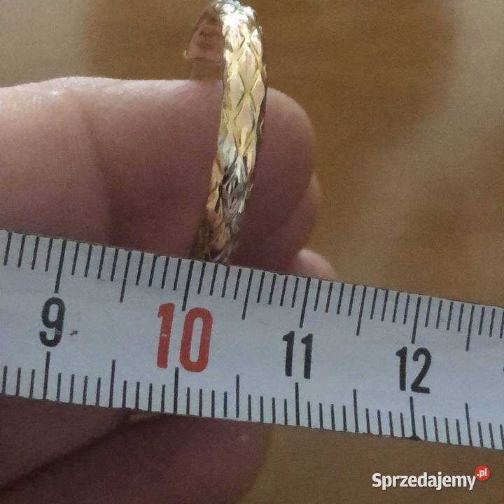 Złote kolczyki kółka koła Kolczyki Tarnowo Podgórne