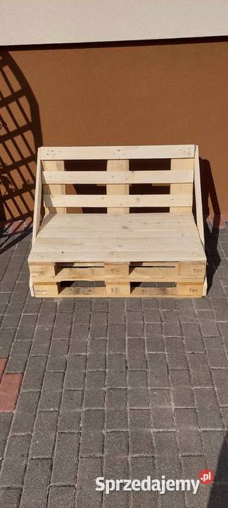 Ławka z palet szerokosc100 wyszlifowana Ławy i ławki pomorskie Przodkowo