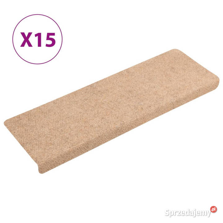 Nakładki na schody 15 igłowane 65x21x4 brązowe mazowieckie