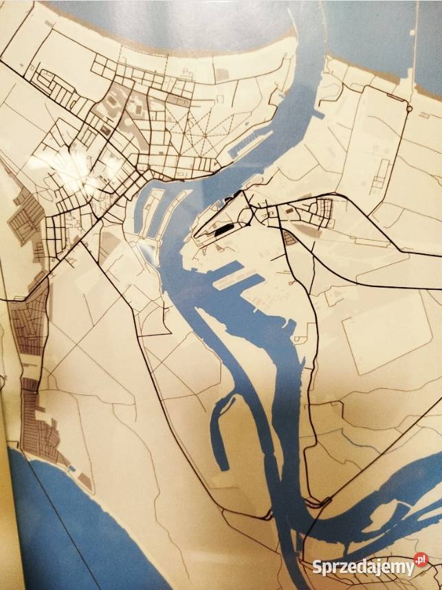 Grafika dekoracyjna Świnoujście plan Szczecin