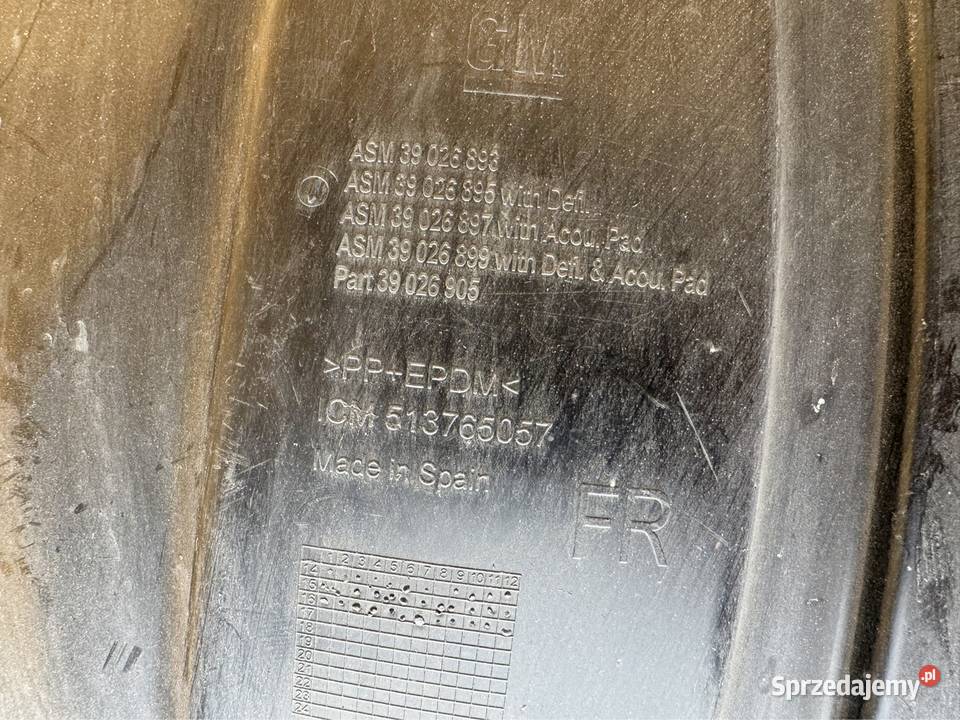 Nadkole przód lewe LH Opel Corsa e 1419 39026905