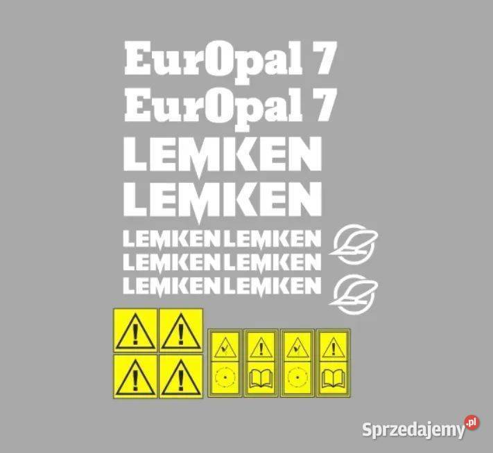 Naklejki oklejenie naklejka LEMKEN EUROPAL 7 mazowieckie