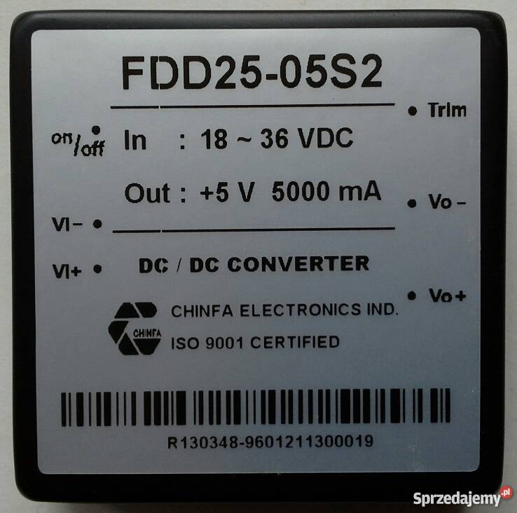 Przetwornica FDD2505S2 5V 5000mA DCDC converter Zabrze