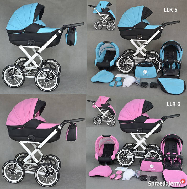 Wózek Dziecięcy 3w1 Lameiro Retro z Fotelikiem