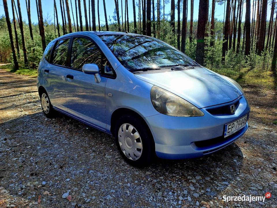 Honda Jazz 14 benzyna 2004r Klima Hak niebieski Sieradz