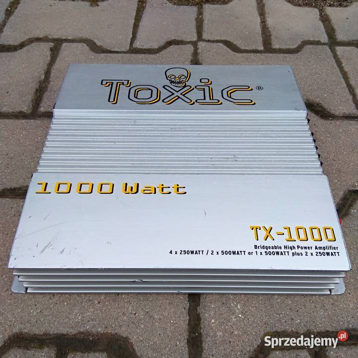 TOXIC TX 1000 Wzmacniacz samochodowy 1000 W 40A Ilość kanałów 4