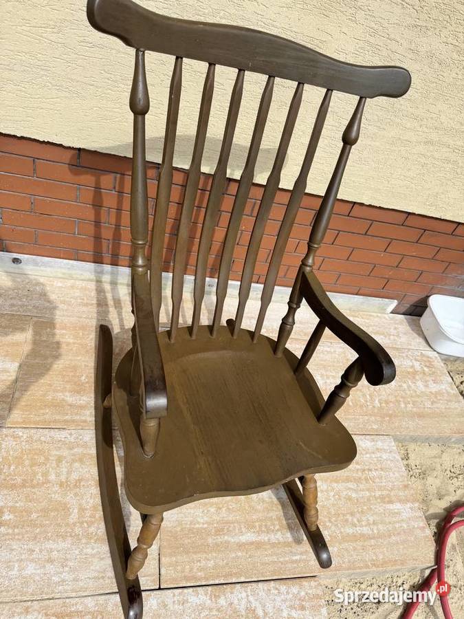 Fotel bujany bujak na biegunach prl retro Garwolin