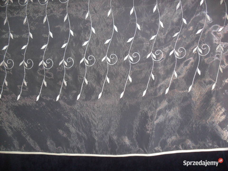 firanka krótkagotowa organtyna haft szampan dolnośląskie Wrocław
