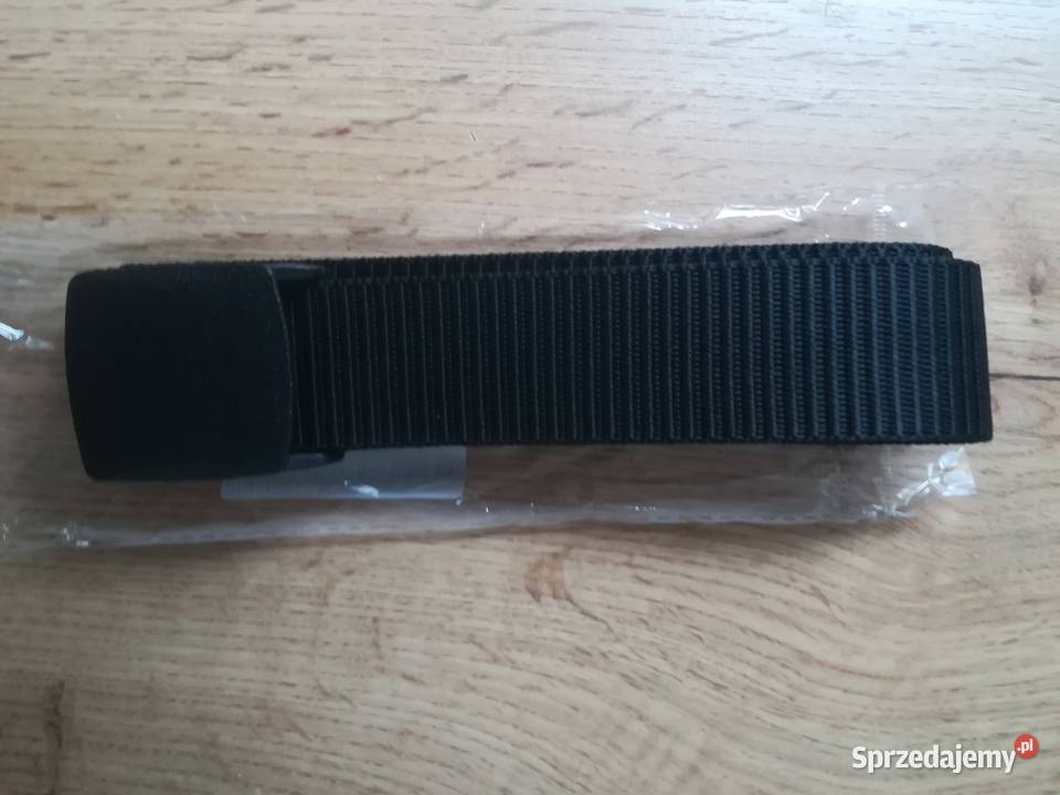 Pasek taktyczny parciany czarny dolnośląskie Głogów