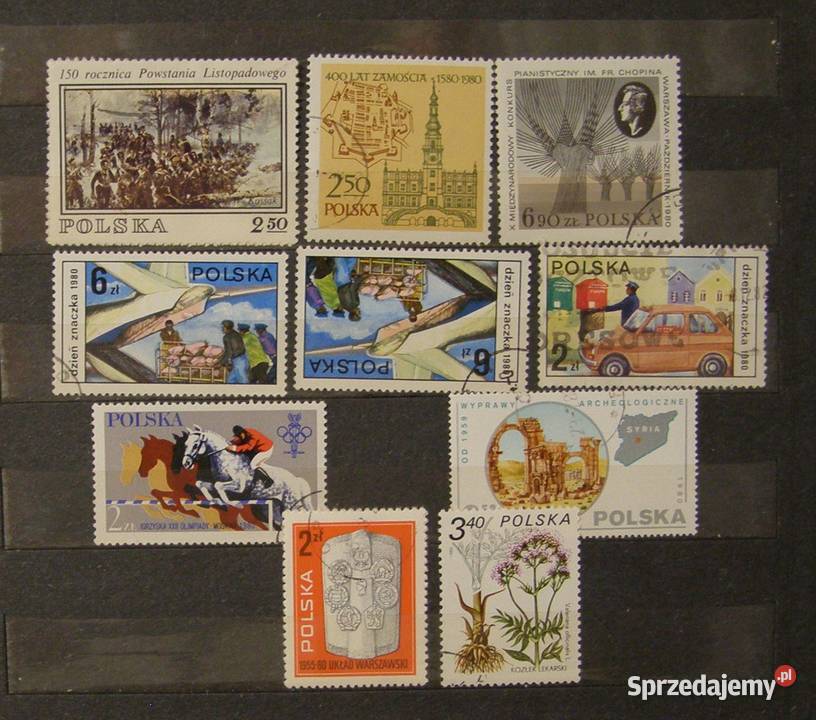 Znaczki pocztowe Polska zestaw 208luzaki łódzkie Łódź