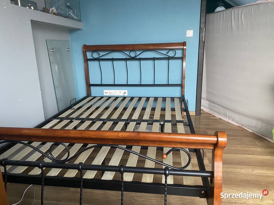 Rama łóżka Signal metalowa czereśnia antyczna Skawina