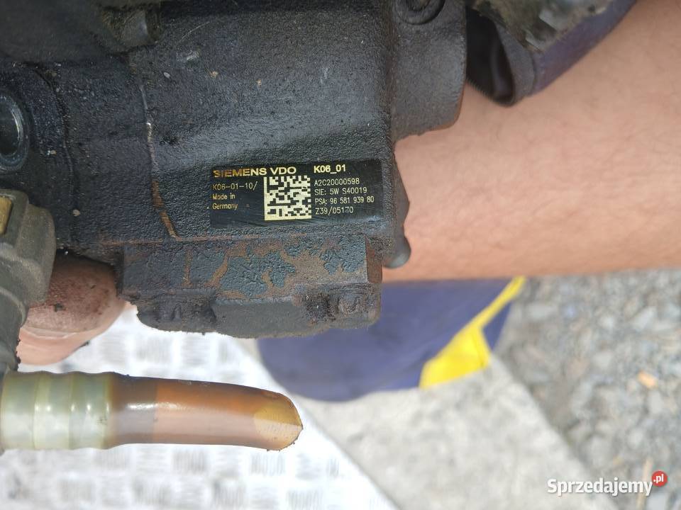 Pompa wtryskowa 9658193980 Peugeot Citroen Ford Motoryzacja Radłów