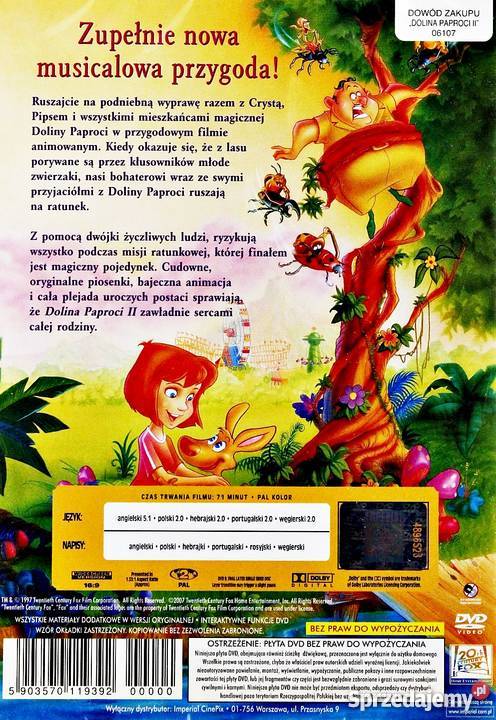 DOLINA PAPROCI 2 MAGIA RATUNKOWA animowany Filmy wielkopolskie Kalisz