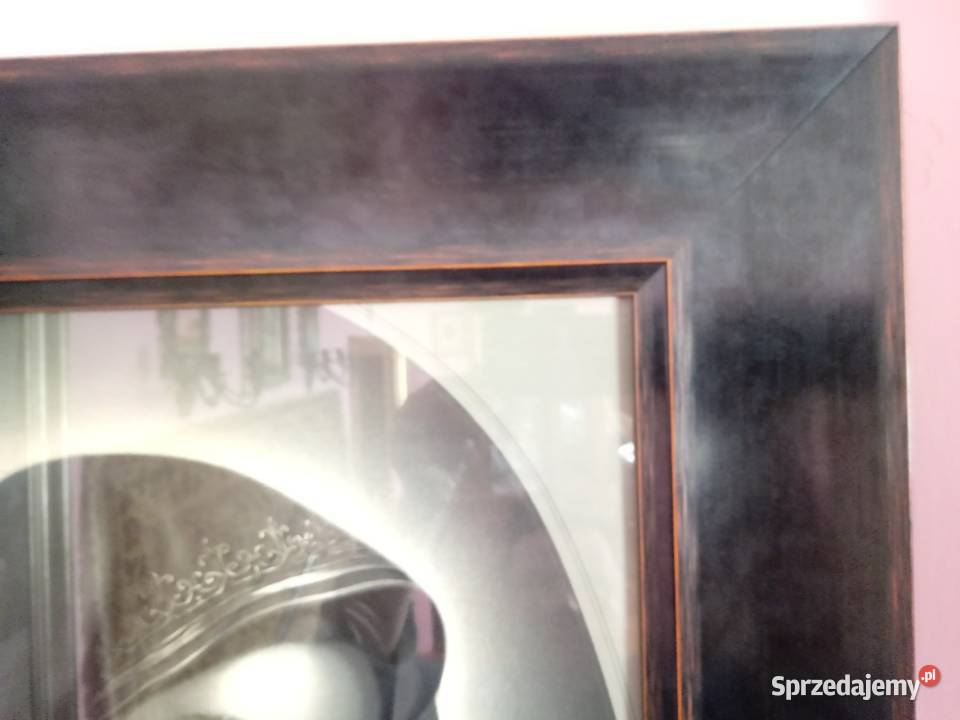 czarna drewniana rama do obrazu lustra NOWA czarny