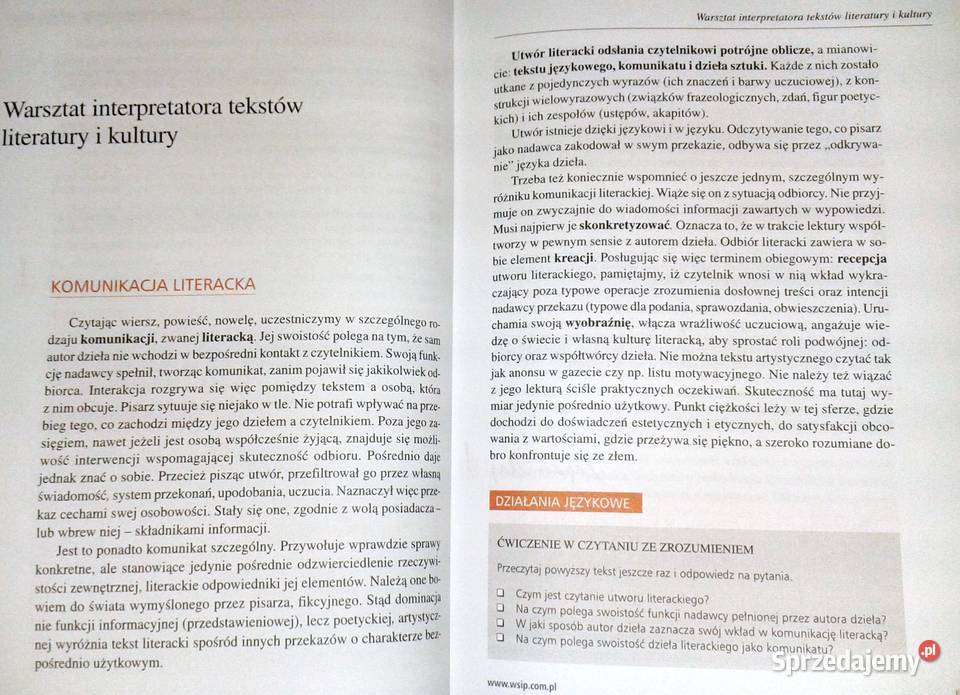 Barwy epok 1 Nauka o języku Jadwiga Kowalikowa Chełm sprzedam