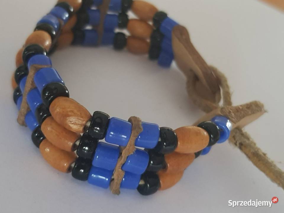 Maroko bransoletka egzotyczna z drewna skórzana sprzedam