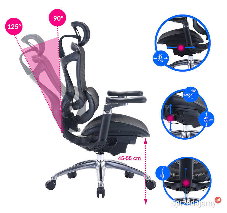 Fotel ergonomiczny ANGEL biurowy kosmO Jarosław sprzedam