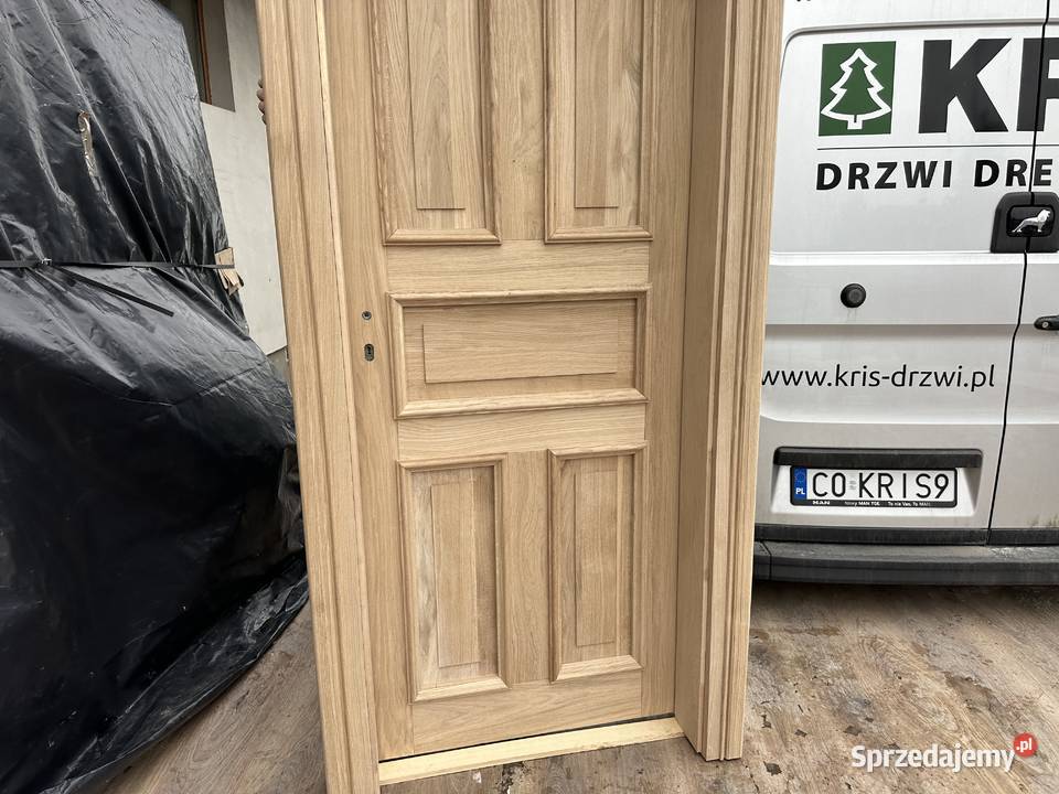 Drzwi drewniane lite dębowe Na każdy wymiar Cała Grzybno