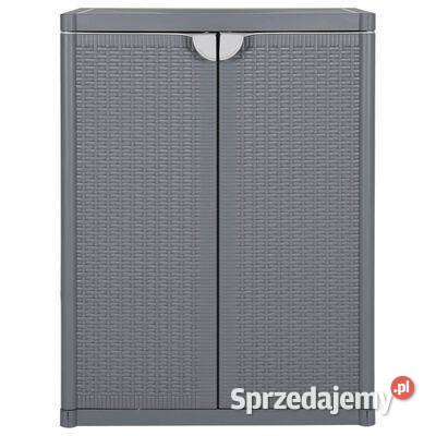 vidaXL Szafka ogrodowa szara 65x45x88 rattan mazowieckie Warszawa