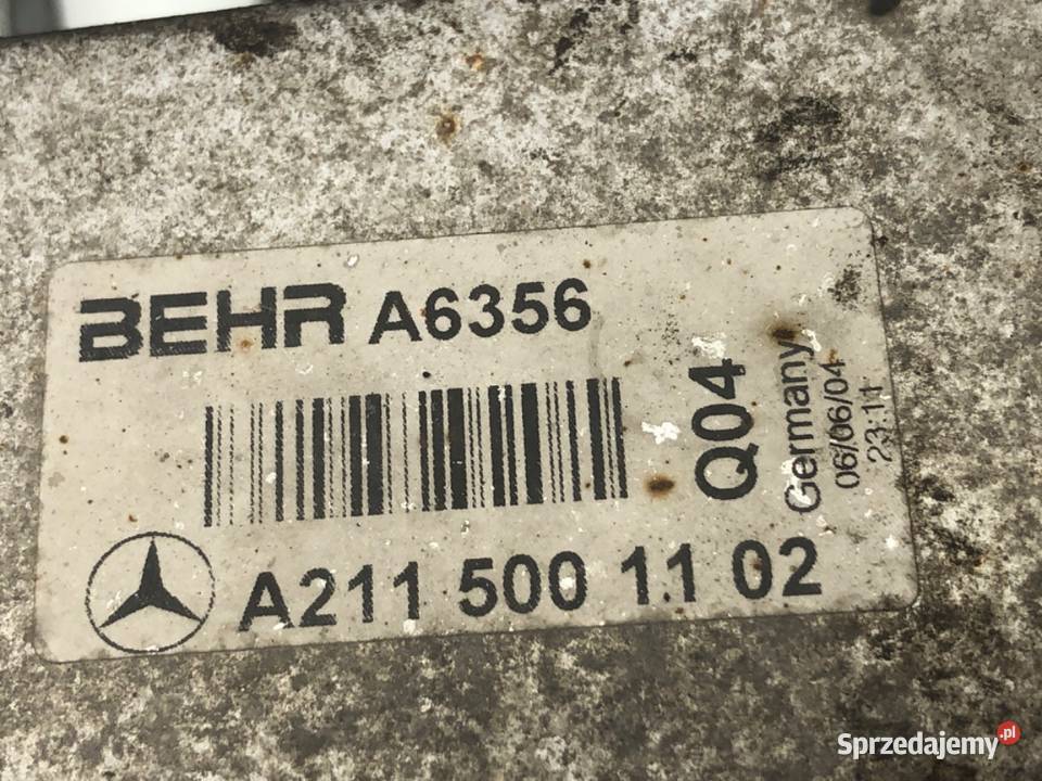 INTERCOOLER MERCEDES S211 A2115001102 32 204