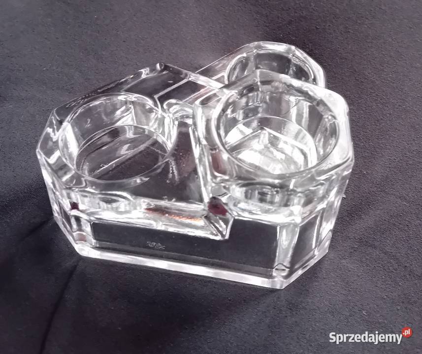 Kryształowy świecznik Partylite Germany 3 x Koźminek