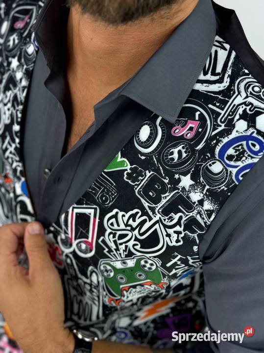 GIOVANNI PERA kamizelka męska D623 kolorowa