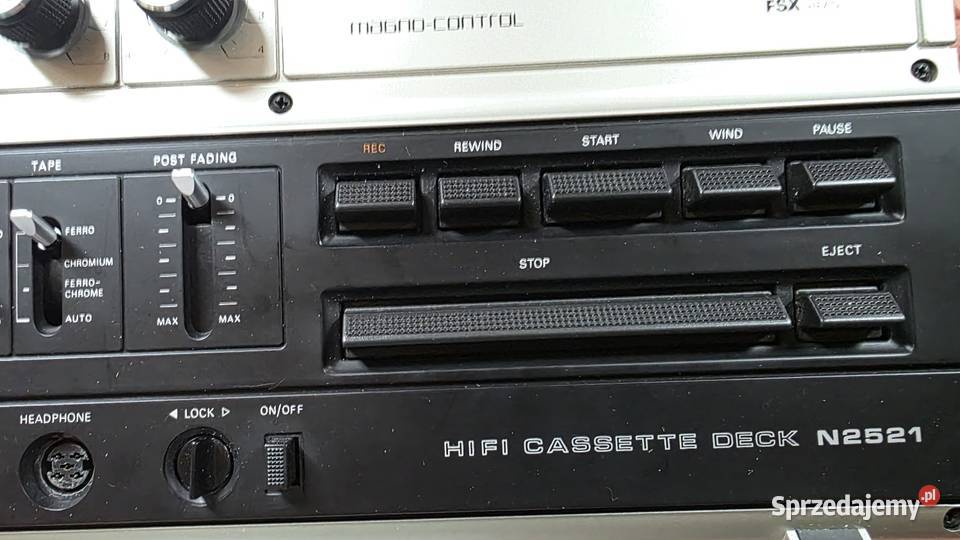 Magnetofon kasetowy Philips N 2521 Lubań