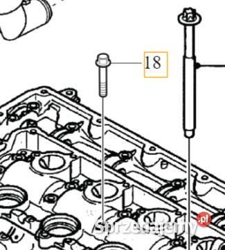 VOLVO oryginalna sruba pokrywy zaworow M6x40 OE dolnośląskie Bielany Wrocławskie sprzedam