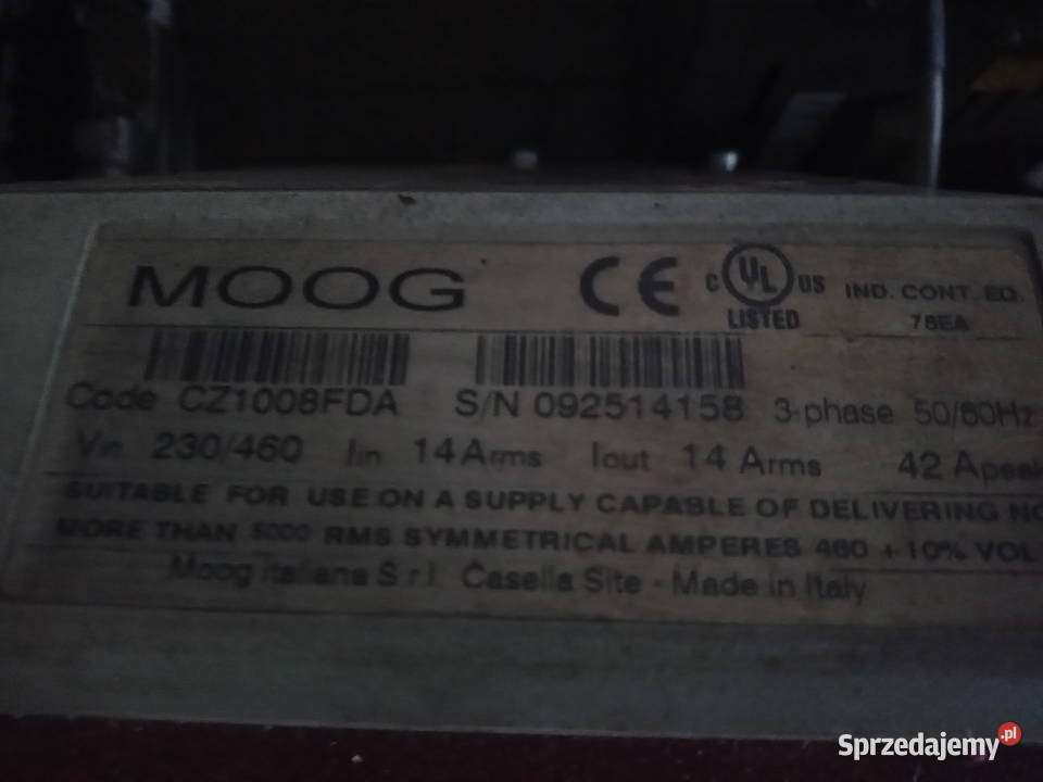 Sprzedam sterownik serwo napędowe moog ds2000 Kikół