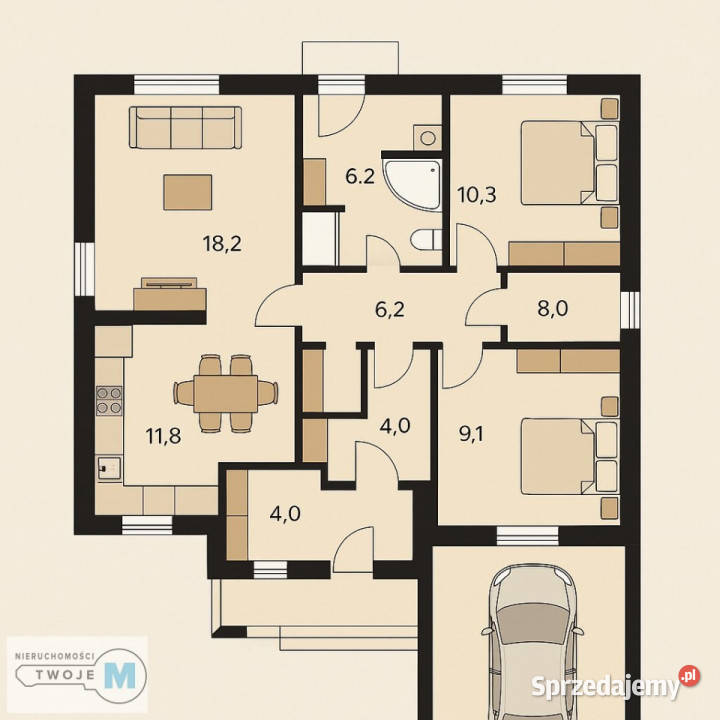 Dom Chmielnik 1598m2