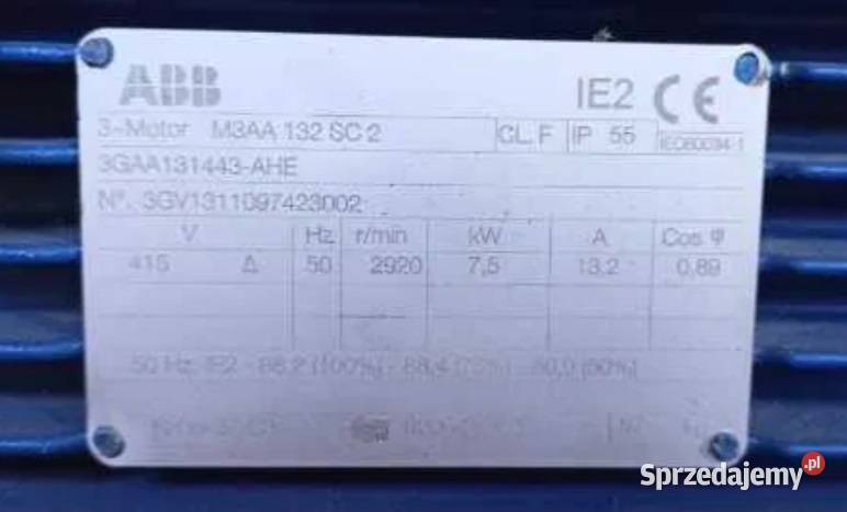 Silnik elektryczny ABB 75KW Narzędzia sprzedam