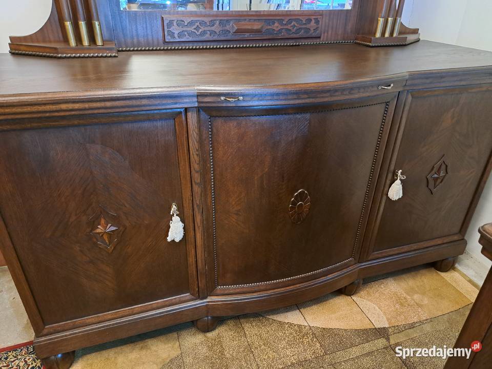 Piękny bufet z lustrem pomocnik secesja zachodniopomorskie Myślibórz