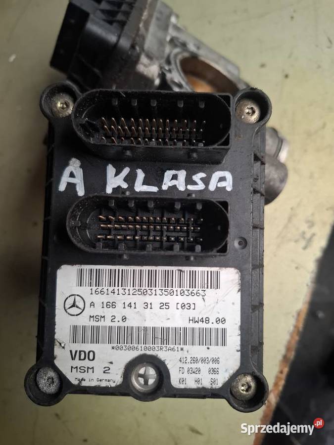 MERCEDES A KLASA W168 14 16 przepustnica