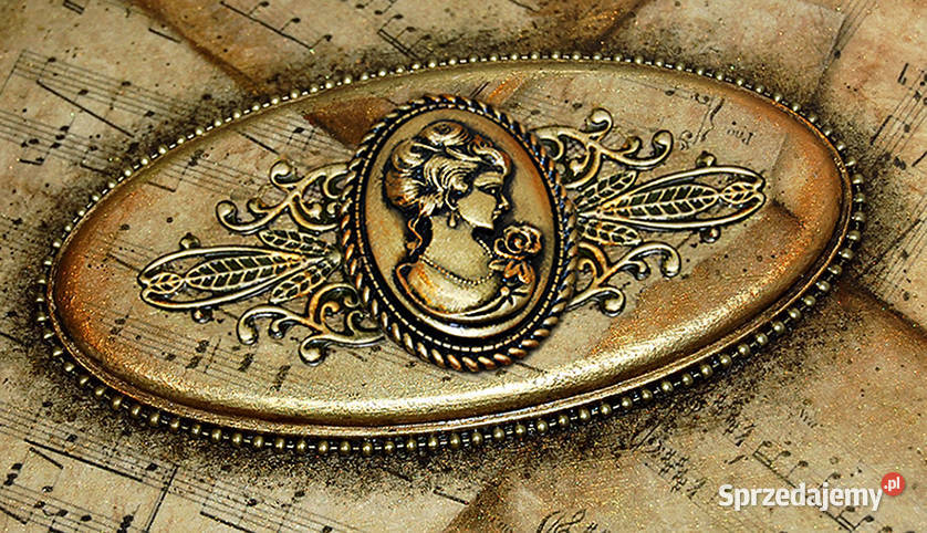 HERBACIARKA drewniana SZKATUŁKA vintage NUTY Bydgoszcz