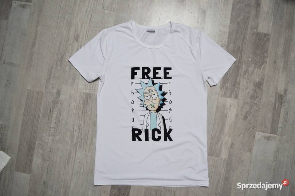 Biała koszulka Rick and Morty L
