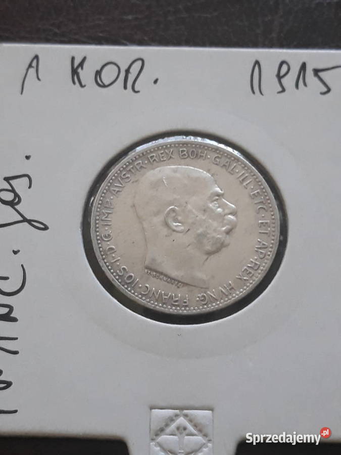 1 Korona Austria 1915 r około mennicza Konin sprzedam