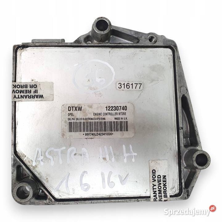 STEROWNIK SILNIKA Opel Astra H 16 16V 12230740 lubelskie Chełm