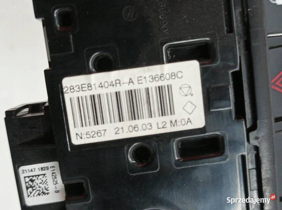 PRZEŁĄCZNIK AWARYJNYCH 283E81404R Opel Movano II