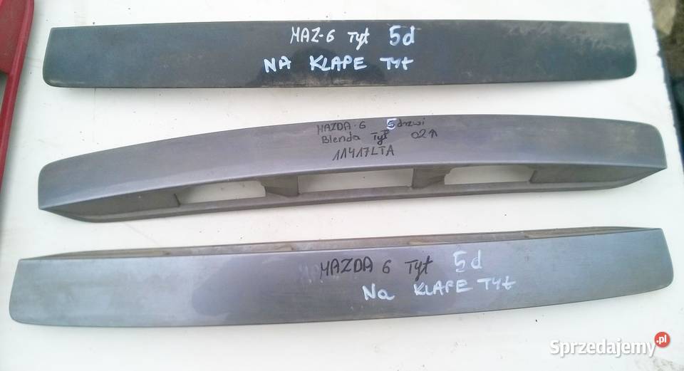 MAZDA 6 MAZDA6 BLENDA TYŁ 2003 2008 LISTWA Wrocław