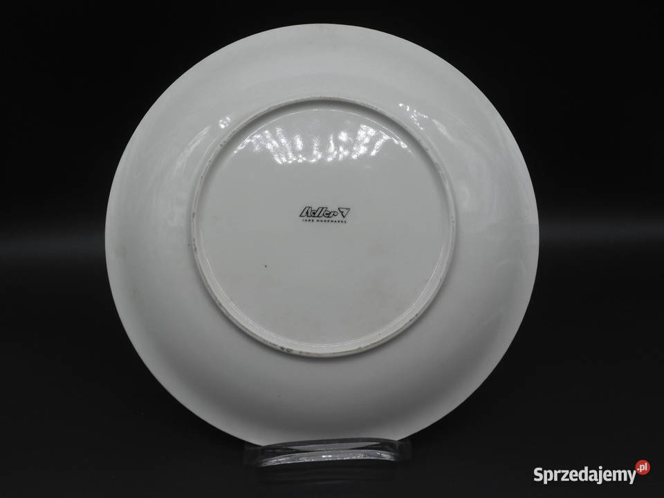 Porcelanowy talerz z bałwanem ADLER wielkopolskie
