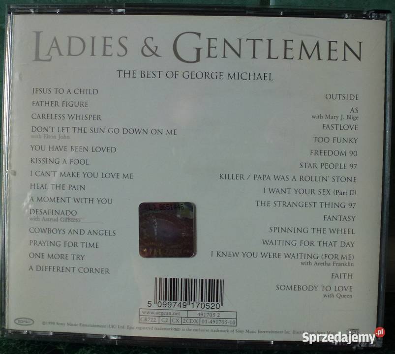 Dwie płyty CD George Michael ladiesgentlemen mazowieckie Warszawa