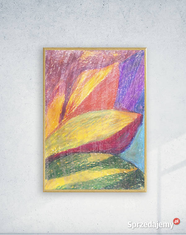 kolorowy rysunek a4 ciepłe kolory rysunek 21x30 Bydgoszcz