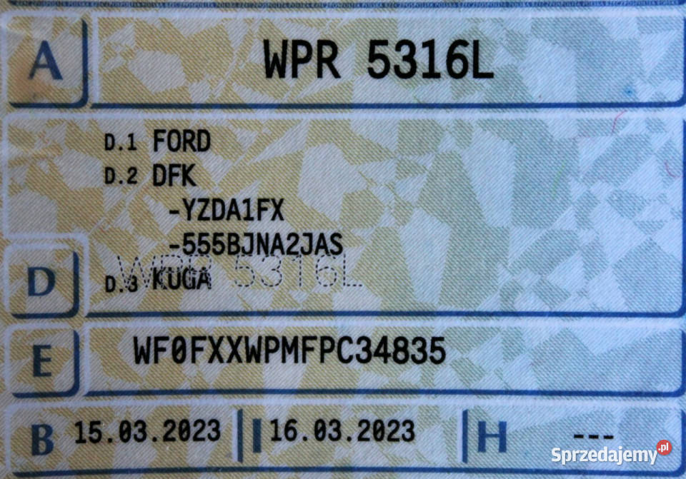 Ford Kuga Titanium SalonPL FV23 Kamera LED Sokołów