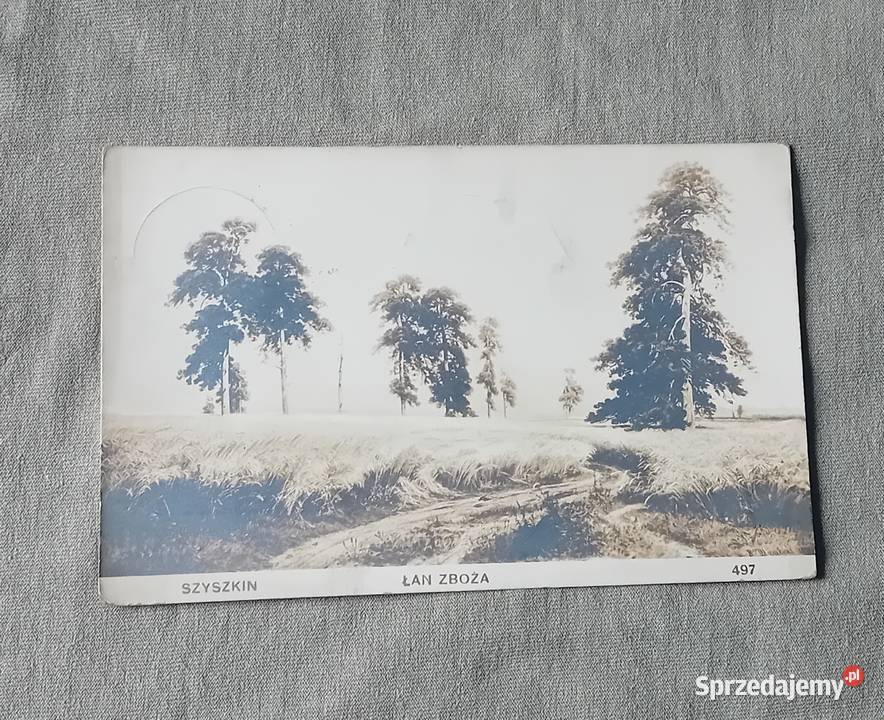 Pocztówka Szyszkin Łan zboża 1918 r Pieczęć